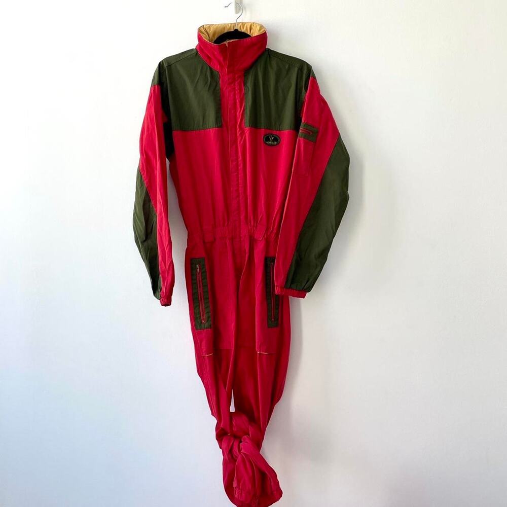 Moncler Asics vintage skiwear jumpsuit size 30 waist
